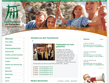 Tablet Screenshot of familienbund-wuerzburg.de